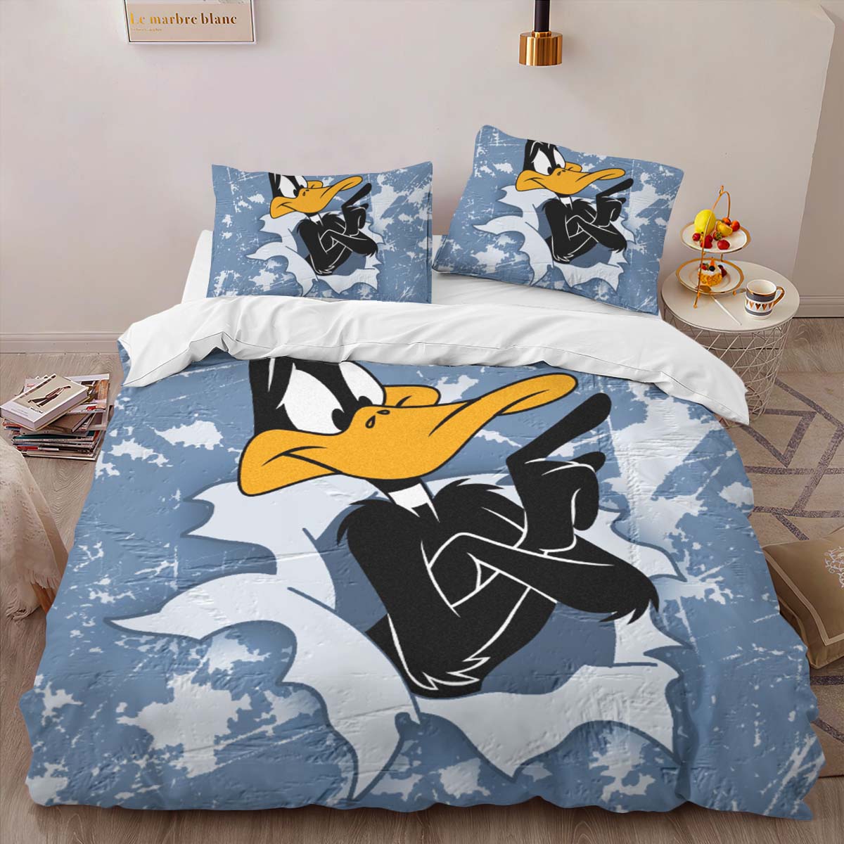 Housse De Couette Daffy Duck – Looney Tunes 04 Parure de lit Ensemble De Literie – Image 2