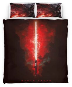 Housse De Couette Dark Vador sabre laser rouge Parure de lit Ensemble De Literie