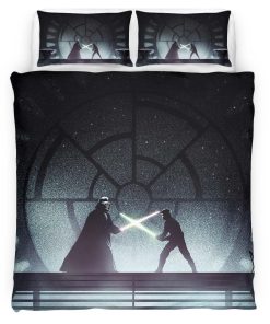 Housse De Couette Dark Vador contre Luke Skywalker Star Wars Parure de lit Ensemble De Literie