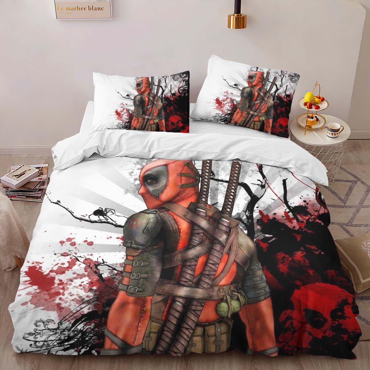 Housse De Couette Deadpool 4 Parure de lit Ensemble De Literie – Image 2