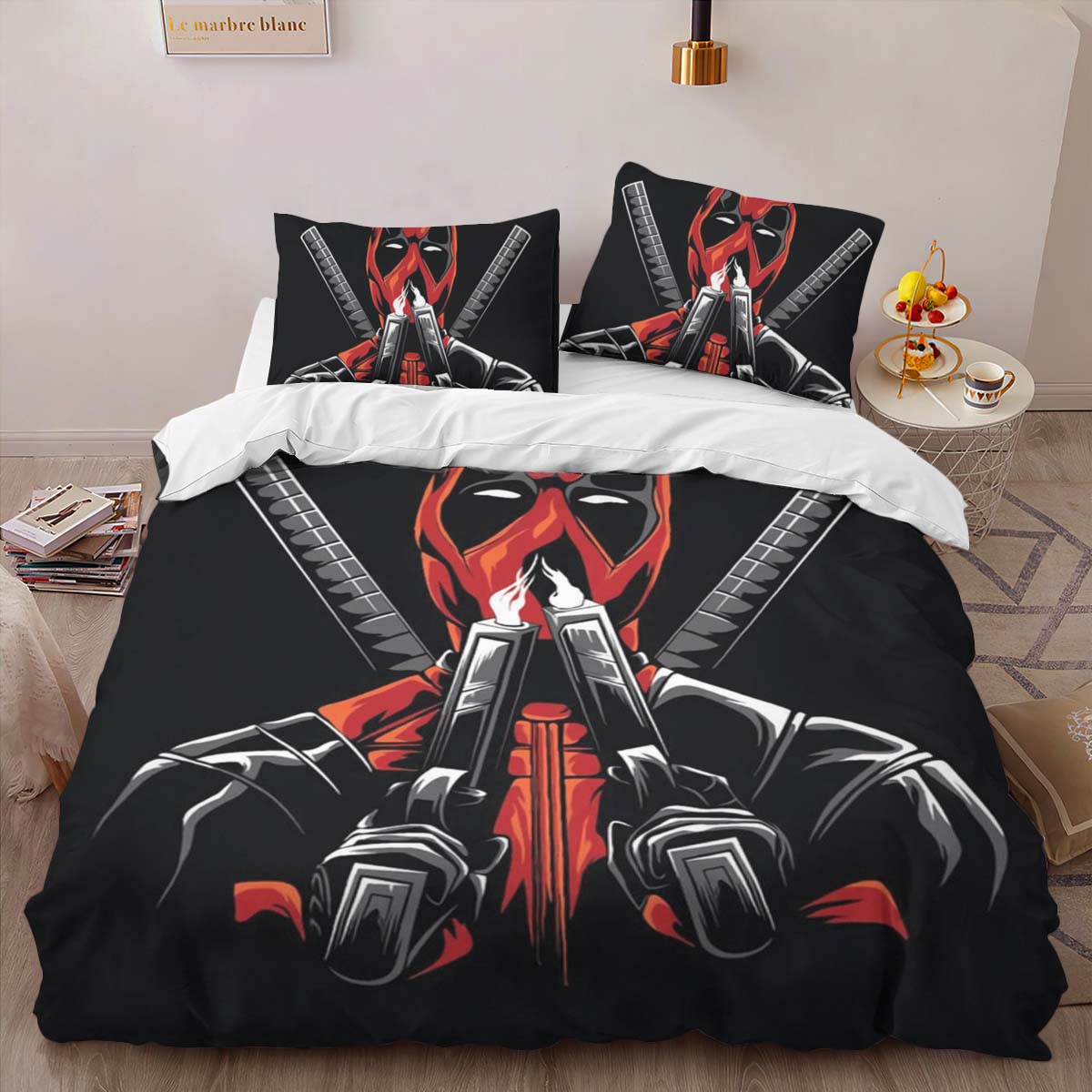 Housse De Couette Deadpool 5 Parure de lit Ensemble De Literie – Image 2