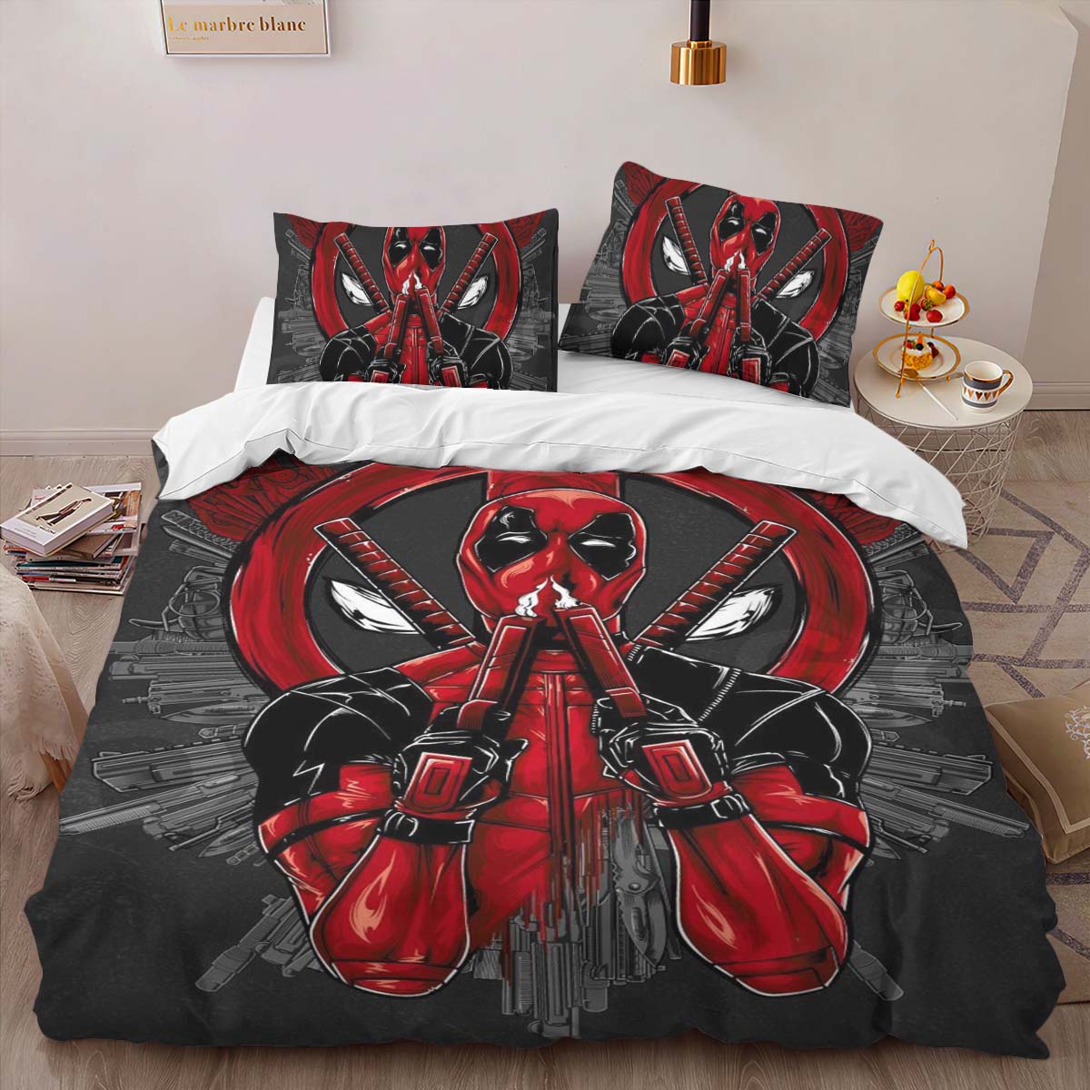 Housse De Couette Deadpool 7 Parure de lit Ensemble De Literie – Image 2