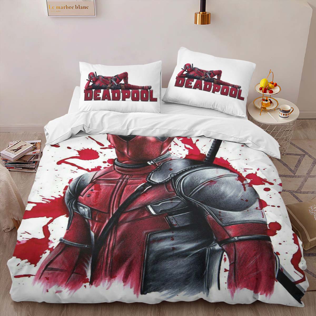 Housse De Couette Deadpool 8 Parure de lit Ensemble De Literie – Image 2