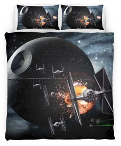 Housse De Couette Étoile de la Mort Star Wars Parure de lit Ensemble De Literie