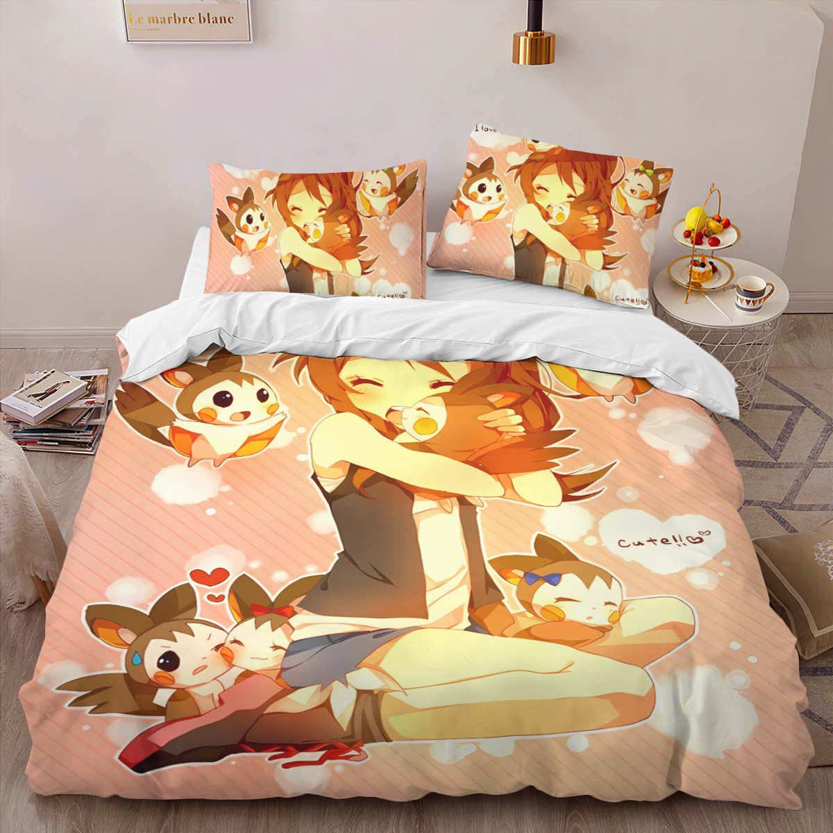 Housse De Couette Détective Pokémon Personnages du film Parure de lit Ensemble De Literie – Image 2