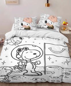 Alternative view of Housse De Couette Snoopy – À la découverte de l’espace Parure de lit Ensemble De Literie