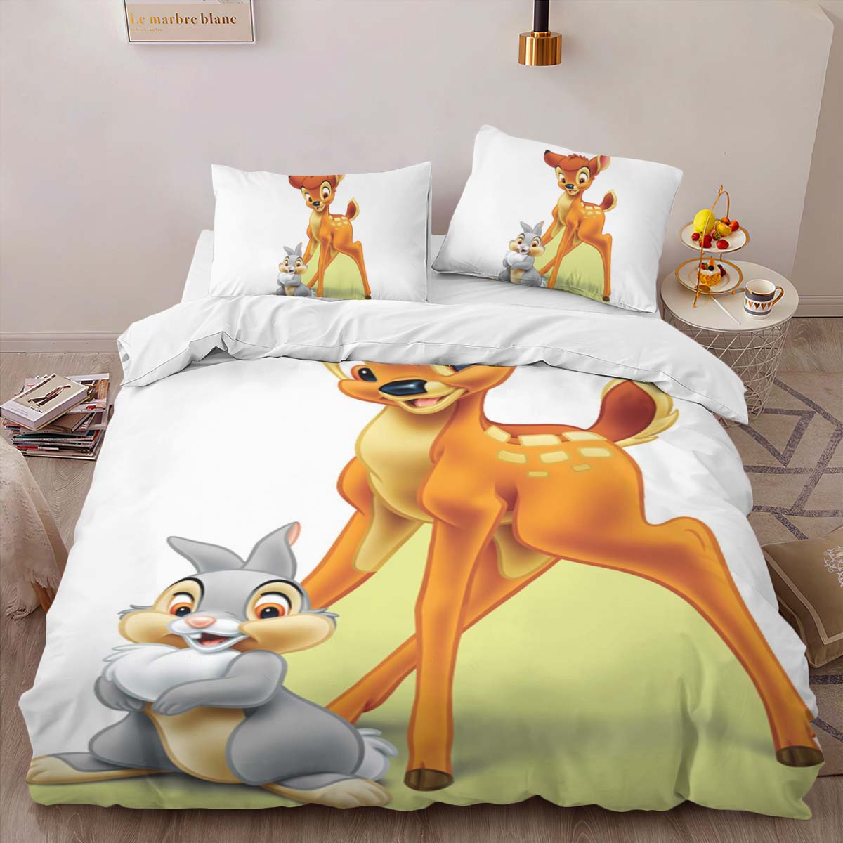 Housse De Couette Bambi & Panpan Disney 04 Parure de lit Ensemble De Literie – Image 2