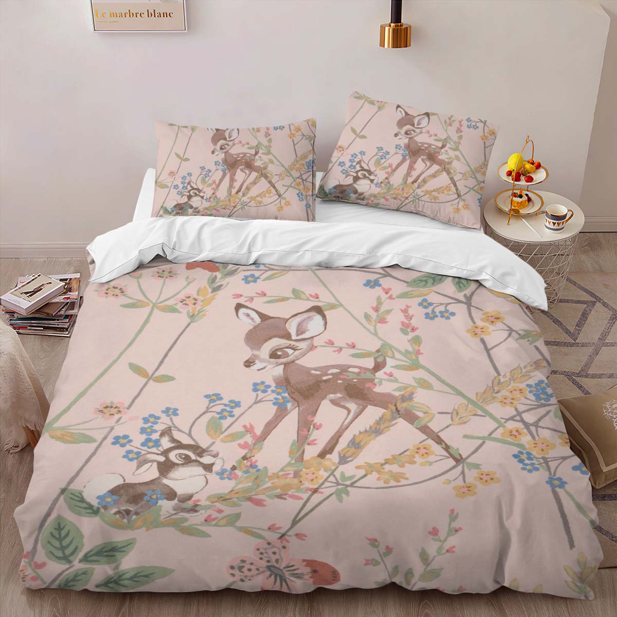 Housse De Couette Bambi & Panpan Disney 07 Parure de lit Ensemble De Literie – Image 2