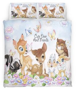 Housse De Couette Bambi & Panpan Disney 10 Parure de lit Ensemble De Literie