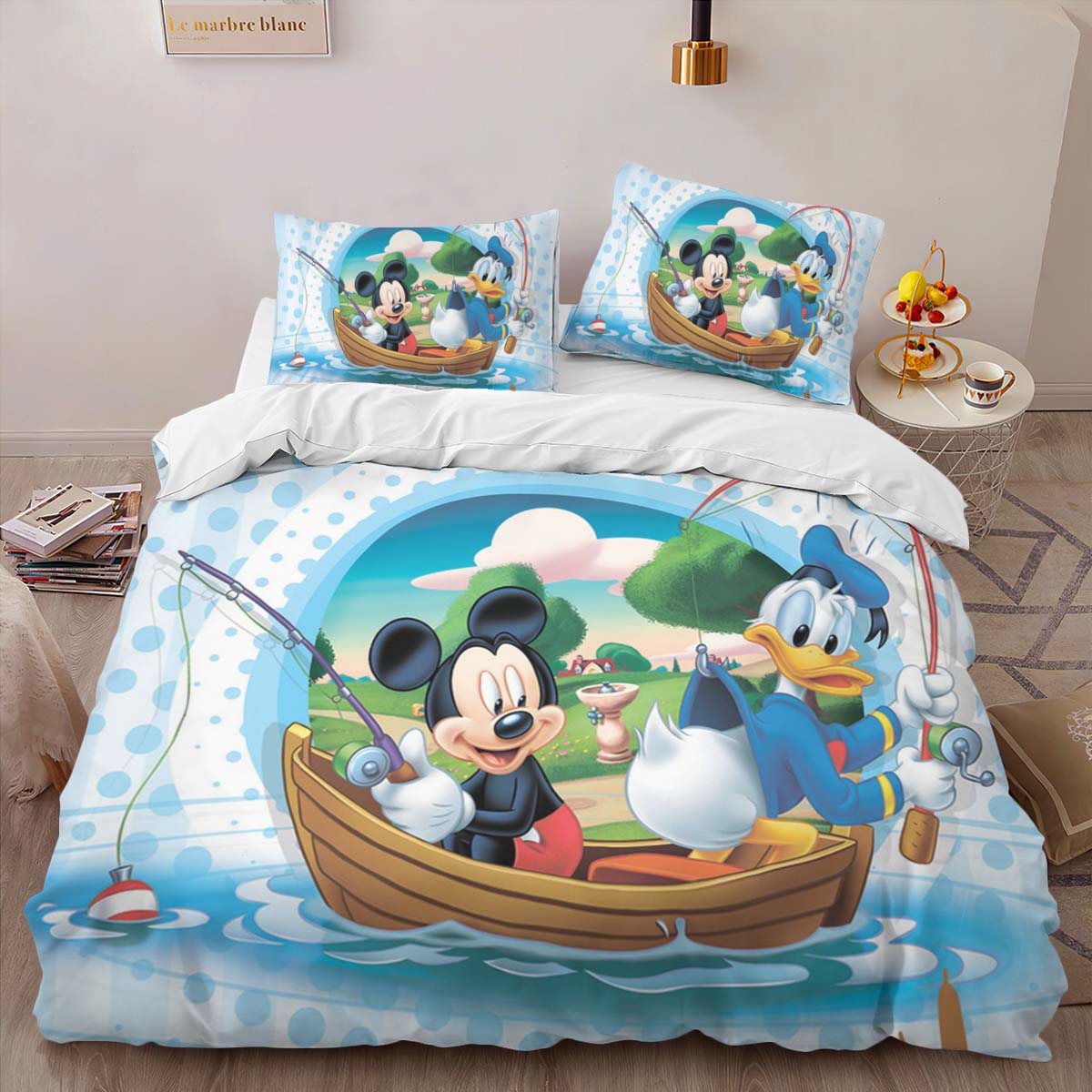 Housse De Couette Donald Duck & Mickey Mouse Disney Parure de lit Ensemble De Literie – Image 2