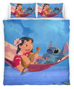 Housse De Couette Personnages Disney Lilo & Stitch 1002 Parure de lit Ensemble De Literie