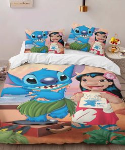 Alternative view of Housse De Couette Personnages Disney Lilo & Stitch 1005 Parure de lit Ensemble De Literie