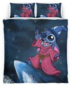 Housse De Couette Disney Stitch Surf Parure de lit Ensemble De Literie