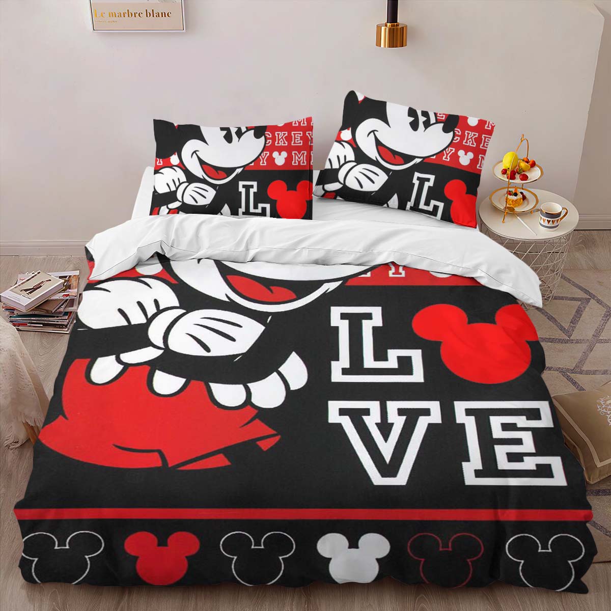 Housse De Couette Mickey Mouse Disney 45 Parure de lit Ensemble De Literie – Image 2