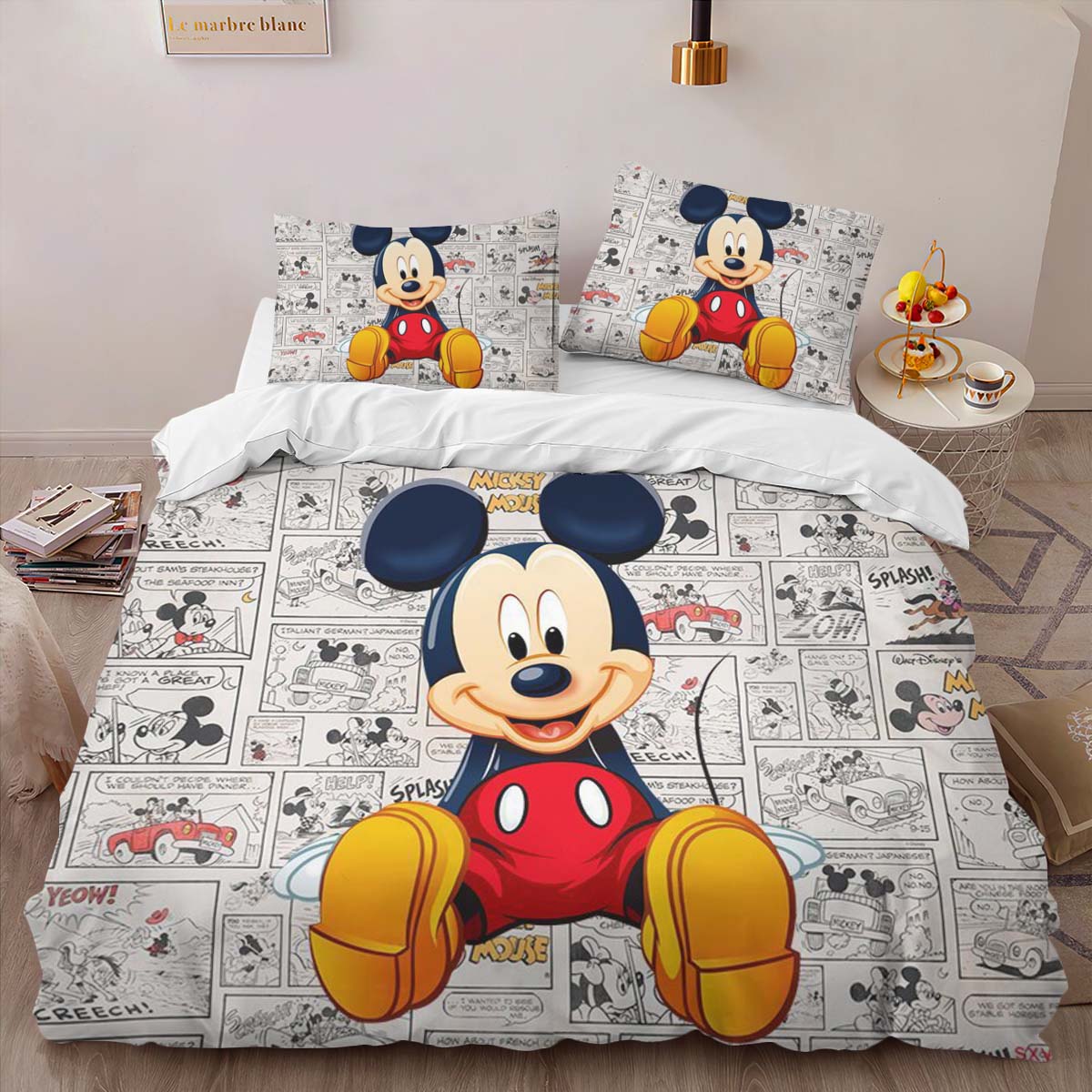 Housse De Couette Mickey Mouse Disney 46 Parure de lit Ensemble De Literie – Image 2
