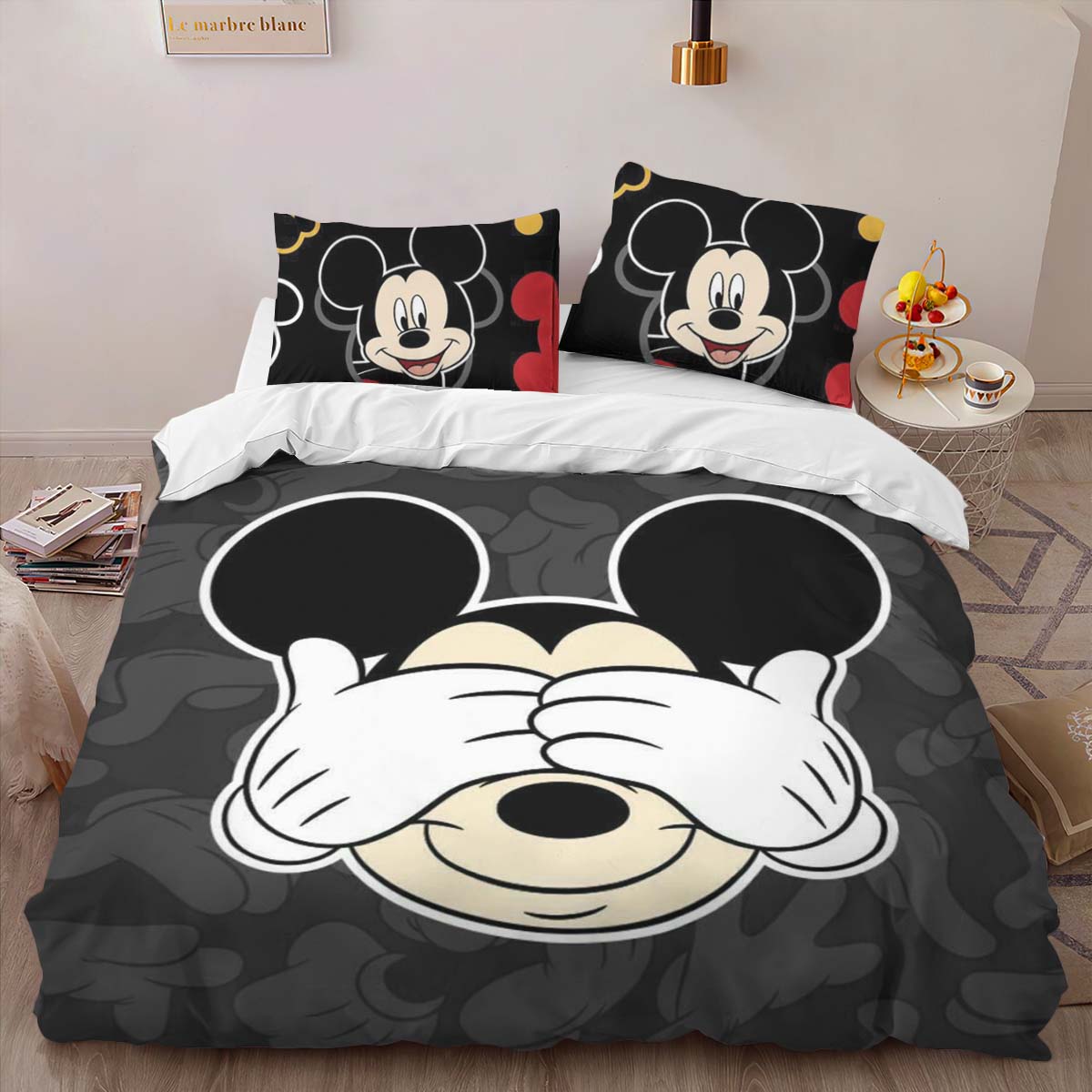 Housse De Couette Mickey Mouse Disney 48 Parure de lit Ensemble De Literie – Image 2