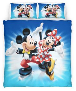 Housse De Couette Mickey Mouse & Minnie Mouse Disney 10 Parure de lit Ensemble De Literie
