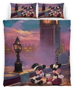 Housse De Couette Mickey Mouse & Minnie Mouse Disney 15 Parure de lit Ensemble De Literie