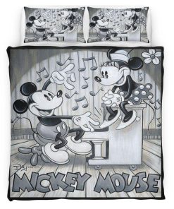 Housse De Couette Mickey Mouse & Minnie Mouse Disney 19 Parure de lit Ensemble De Literie
