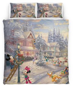 Housse De Couette Mickey Mouse & Minnie Mouse Disney 4 Parure de lit Ensemble De Literie