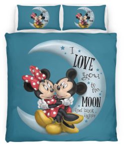 Housse De Couette Mickey Mouse & Minnie Mouse Disney 9 Parure de lit Ensemble De Literie