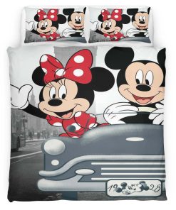 Housse De Couette Mickey Mouse & Minnie Mouse à Londres Parure de lit Ensemble De Literie