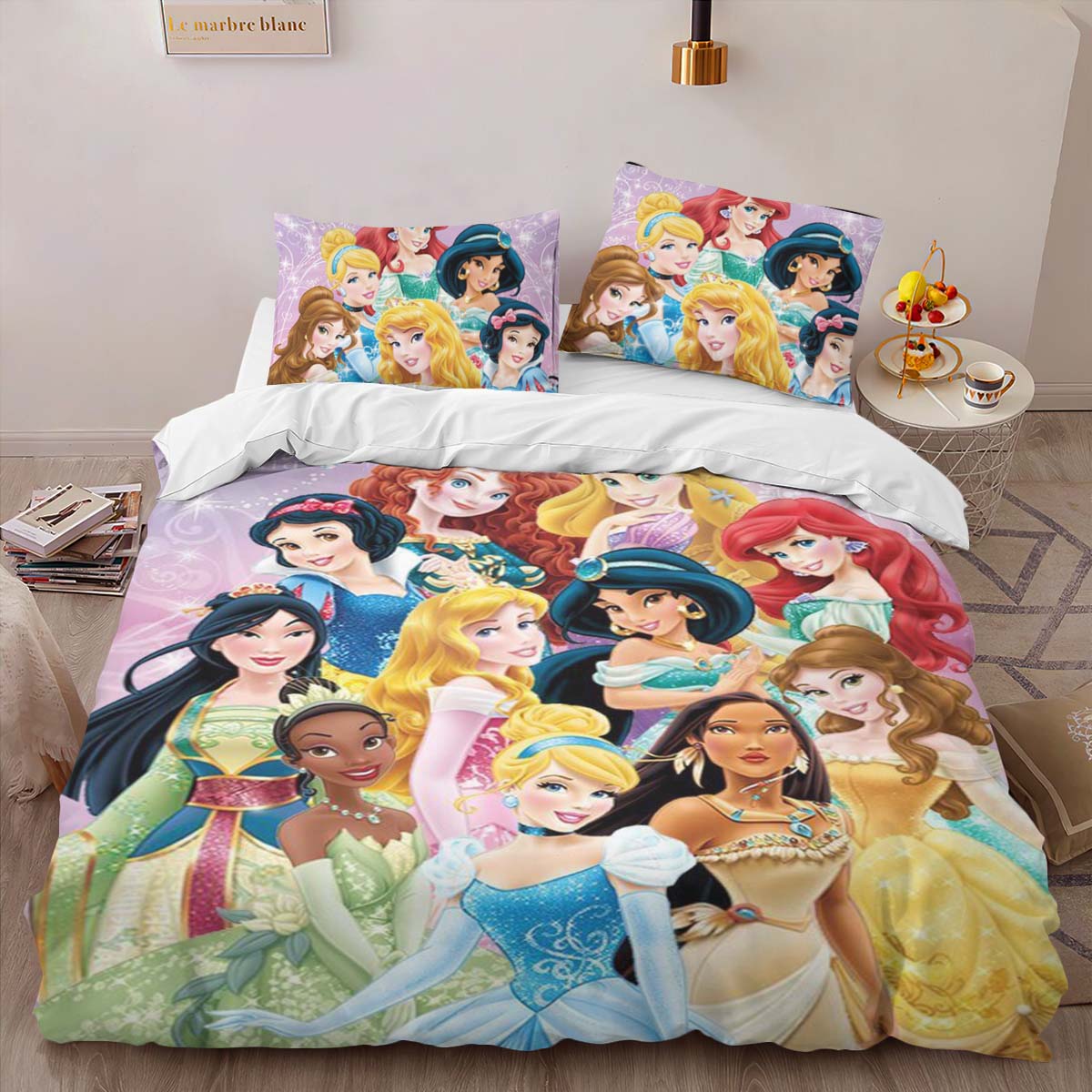 Housse De Couette Princesses Disney 07 Parure de lit Ensemble De Literie – Image 2