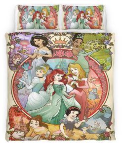 Housse De Couette Princesses Disney 11 Parure de lit Ensemble De Literie
