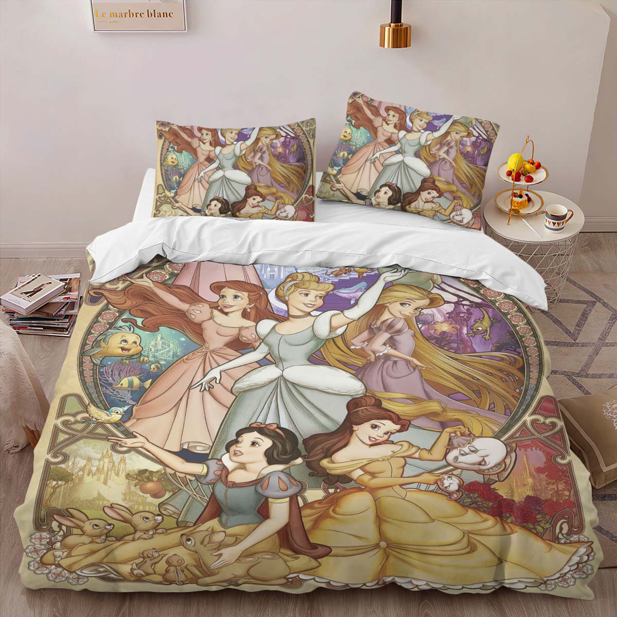 Housse De Couette Princesses Disney 16 Parure de lit Ensemble De Literie – Image 2