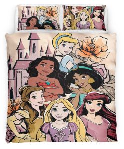 Housse De Couette Princesses Disney 18 Parure de lit Ensemble De Literie