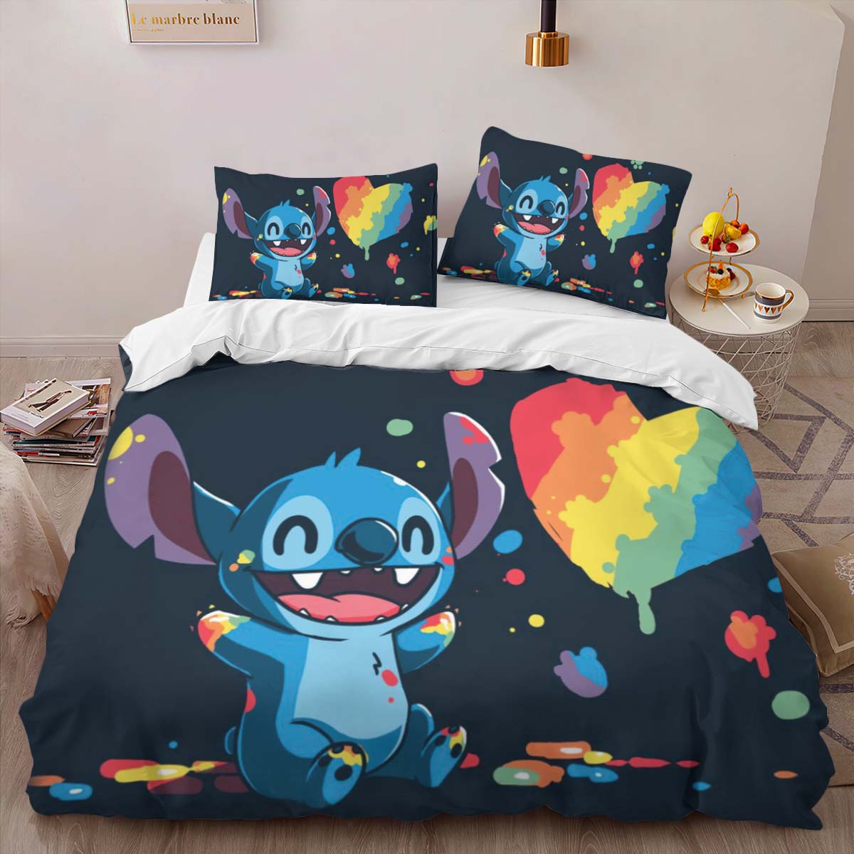 Housse De Couette Disney Stitch 15 Parure de lit Ensemble De Literie – Image 2