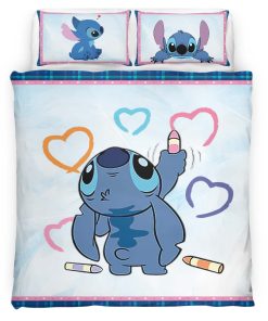 Housse De Couette Disney Stitch 55 Parure de lit Ensemble De Literie