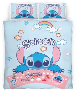 Housse De Couette Disney Stitch 64 Parure de lit Ensemble De Literie