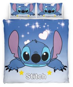 Housse De Couette Disney Stitch 69 Parure de lit Ensemble De Literie