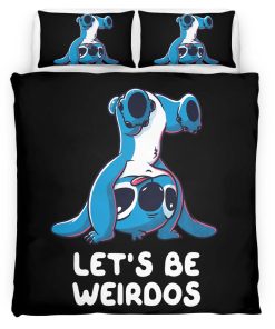 Housse De Couette Disney Stitch Let’s Be Weirdos Parure de lit Ensemble De Literie
