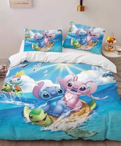 Alternative view of Housse De Couette Disney Stitch et Angel 17 Parure de lit Ensemble De Literie