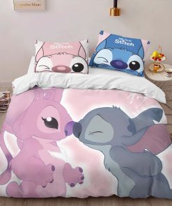 Alternative view of Housse De Couette Disney Stitch et Angel 20 Parure de lit Ensemble De Literie