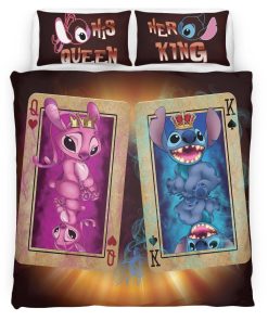 Housse De Couette Disney Stitch et Angel 21 Parure de lit Ensemble De Literie