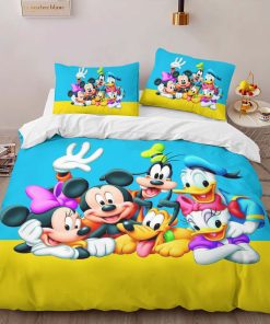 Alternative view of Housse De Couette Donald Duck, Daisy, Mickey, Dingo & Pluto Parure de lit Ensemble De Literie