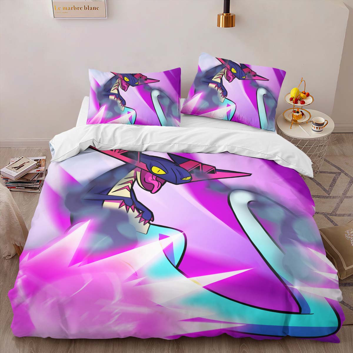 Housse De Couette Dragapult Pokémon Parure de lit Ensemble De Literie – Image 2