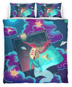 Housse De Couette Dragapult Pokémon 3 Parure de lit Ensemble De Literie