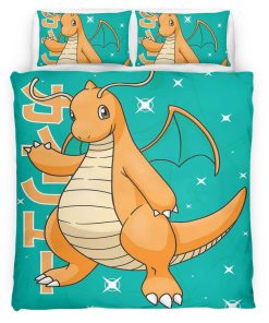 Housse De Couette Dracolosse Pokémon 3 Parure de lit Ensemble De Literie