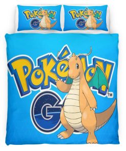 Housse De Couette Dracolosse Pokémon 4 Parure de lit Ensemble De Literie