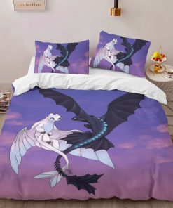 Alternative view of Housse De Couette Dragons – Krokmou & Furie Éclair 10 Parure de lit Ensemble De Literie