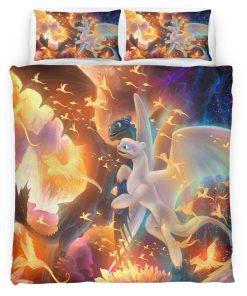Housse De Couette Dragons – Krokmou & Furie Éclair 3 Parure de lit Ensemble De Literie