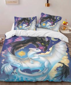 Alternative view of Housse De Couette Dragons – Krokmou & Furie Éclair 5 Parure de lit Ensemble De Literie