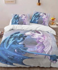 Alternative view of Housse De Couette Dragons – Krokmou & Furie Éclair 8 Parure de lit Ensemble De Literie