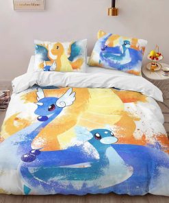 Alternative view of Housse De Couette Dratini Draco Dracolosse Pokémon Parure de lit Ensemble De Literie