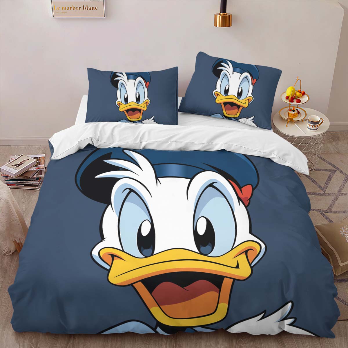 Housse De Couette Donald Duck Parure de lit Ensemble De Literie – Image 2