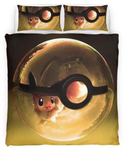 Housse De Couette Évolution Évoli Poké Ball Parure de lit Ensemble De Literie